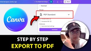 How to save Canva as pdf (2025) Detail Tutorial