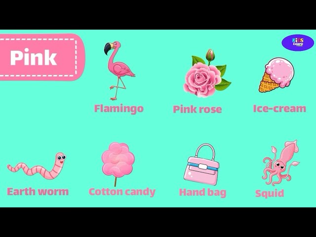 Teach Your Child About Things That Are Pink In Colour