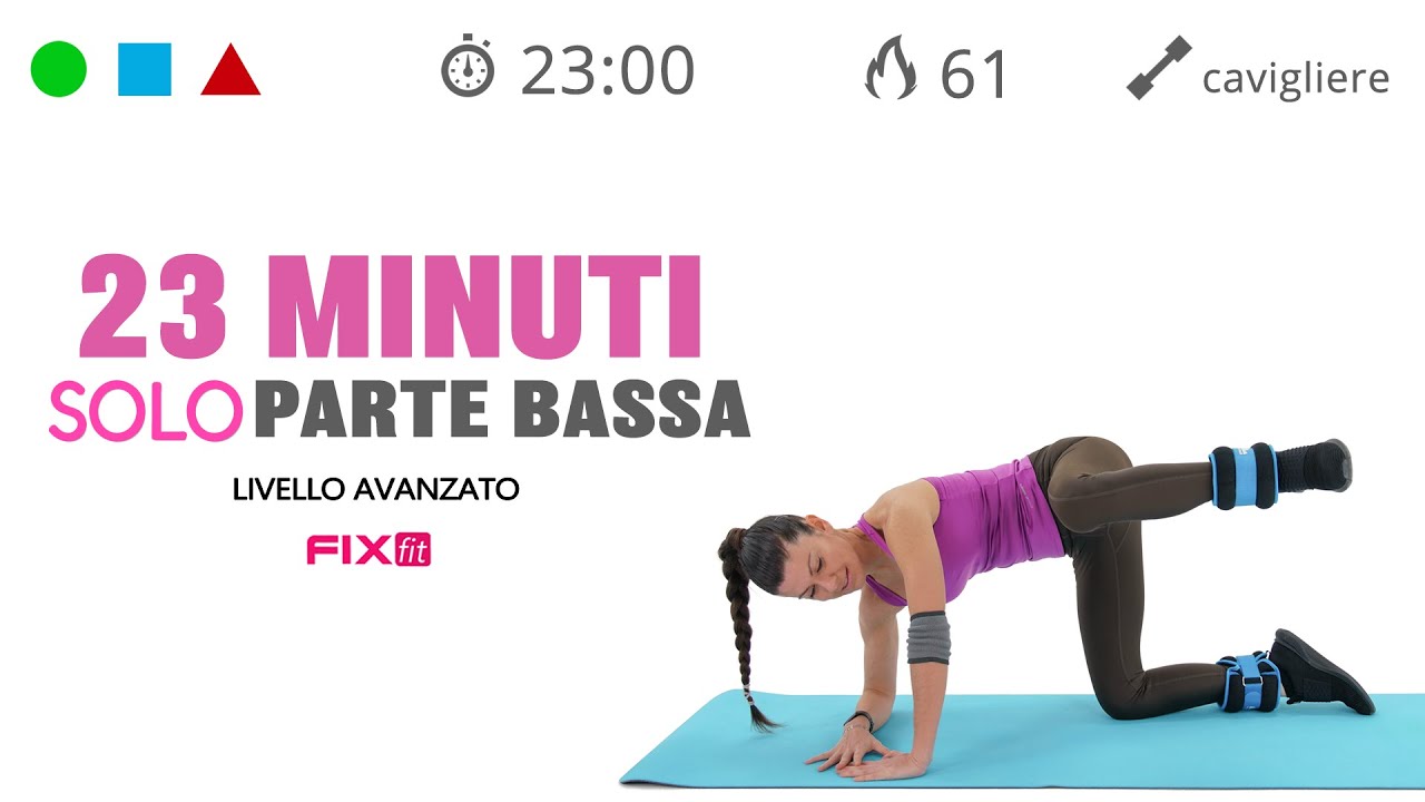 Allenamento Mirato Interno - Esterno Coscia e Glutei Con Cavigliere