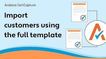 Import customers using the full template - CertCapture