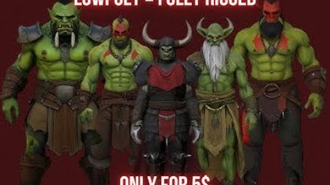 5 Brutal Orc 3D Models You NEED for Your Game | Free Preview + Showcase