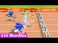 Mario & Sonic At The London 2012 Olympic Games Athletics - 110m Hurdles (All Characters)