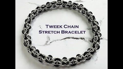 Tweek Chain Stretch Bracelet - An Inverted Round Chainmaille variation