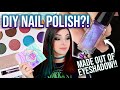 Making DIY Nail Polish Out of EYESHADOW!! || KELLI MARISSA