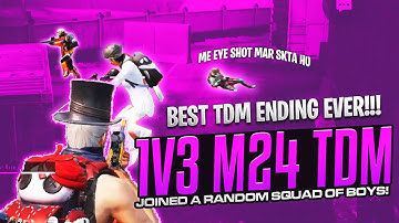 Joined a Random Squad of boys! 😄 | BEST TDM ending Ever | 47 khalifa Pubg Mobile