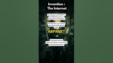 Invention of the internet, credited to ARPANET and pioneers like Vint Cerf and Bob Kahn #internet