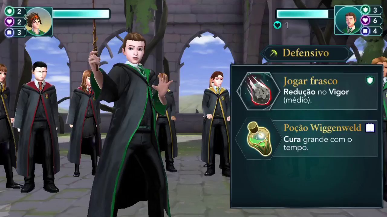 Na minha cabeça eu duelo super bem no joguin do Harry Potter (perdi ma