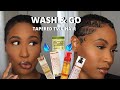 SUPER SHORT TAPERED TWA WASH & GO: HEALTHY, SHINY, DEFINED CURLS