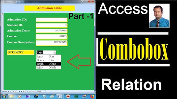 Access Combo box Part1 - Relation step by step