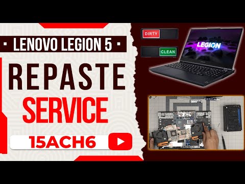 Thermal Repaste & Deep Cleaning on Lenovo Legion 5 15ACH6 – Boost Performance & Lower Temps