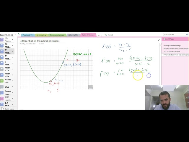 Differentiation from first principles