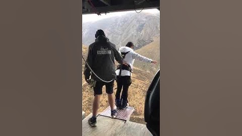 Bungee jumping |accident |The guy forgotten to tie the rope onto her! Don't take stupid risk.