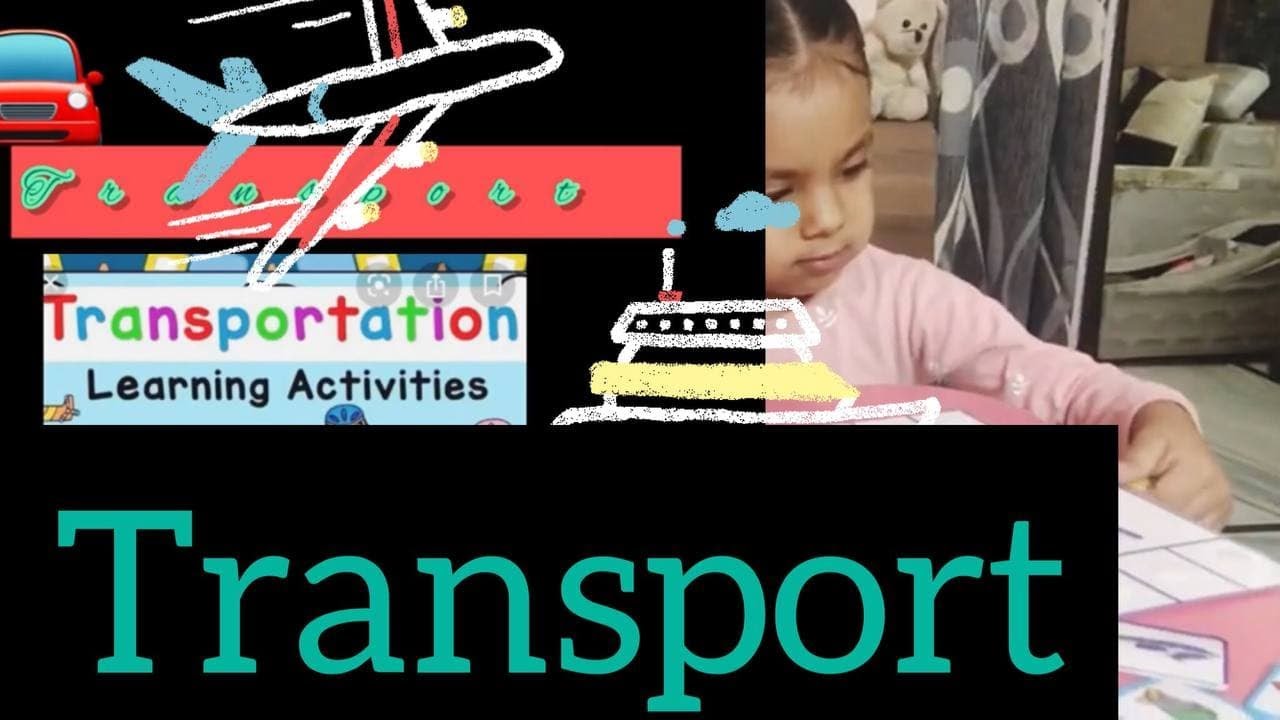 Transport activity for kids|sorting activity |kids learning