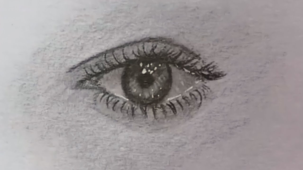 How to draw a realistic eye / step by step drawing / eye tutorial - YouTube