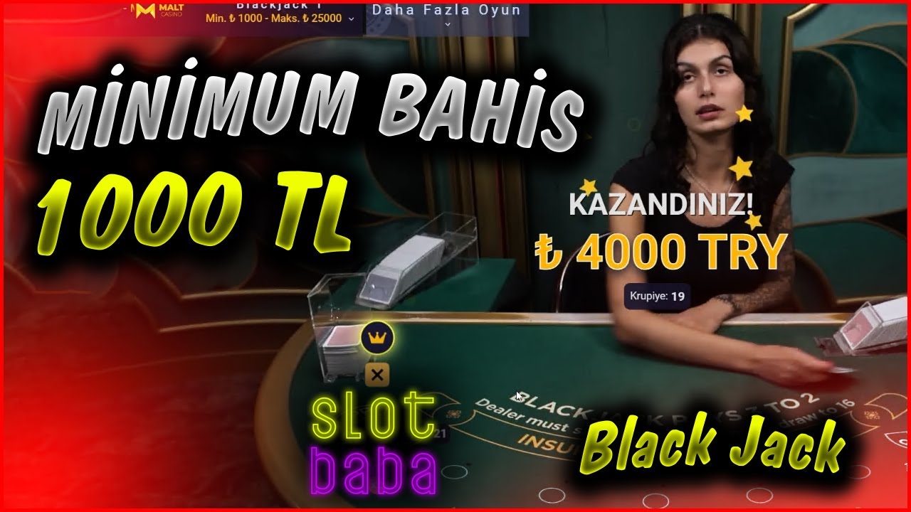 EN D\u00dc\u015e\u00dcK BAH\u0130S 1000 TL OYNADIK ! \/ Slot Baba #blackjack - YouTube