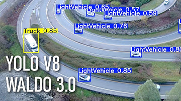 AI Object classification on drone stream - Sample footage -  YOLOV8 + WALDO30. DJI Matrice 30T