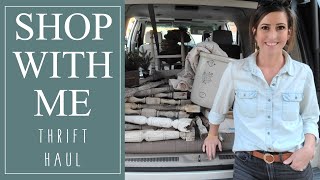 Shop with me • Thrift Stores • Hobby Lobby • Spindles • Vintage Crock and Baskets yay!!