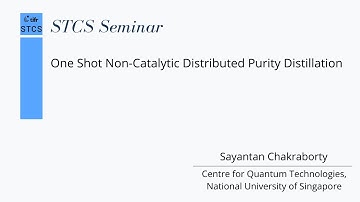 One Shot Non-Catalytic Distributed Purity Distillation