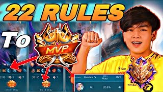 22 RULES TO FULL MVP STRAIGHT IN JUNGLE ! MLBB GUIDE JUNGLE 2023