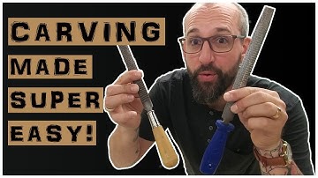 Wood Carving for Beginners - How to use a wood rasp | Making fillets on the Crossbow