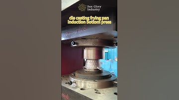 die casting frying pan induction bottom press #cookware #machine #factory #manufacturing