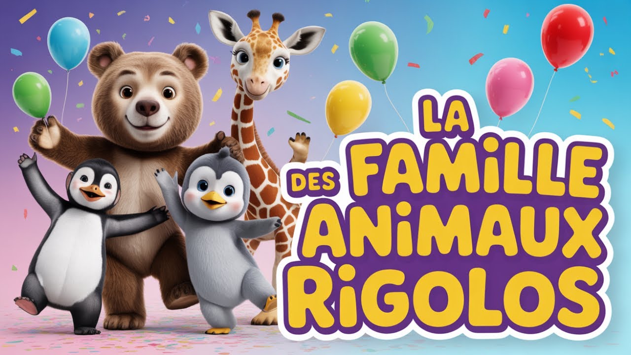 La Famille des Animaux Rigolos 🐻🦒🐵 – Chanson Drôle et Dansante pour ...