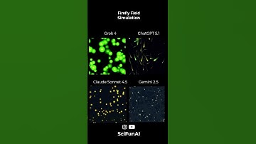 How 4 different AI models Simulate a Firefly Field !?