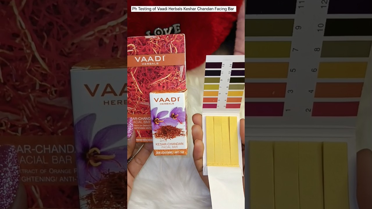Ph Testing of Vaadi Herbals Keshar Chandan Facing Bar