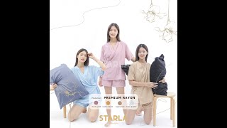 PIYAMA DEWASA BAJU TIDUR WANITA LENGAN PENDEK PAJAMAS AURORA STARLA