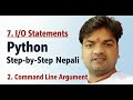 7.1 Command Line Argument in python 