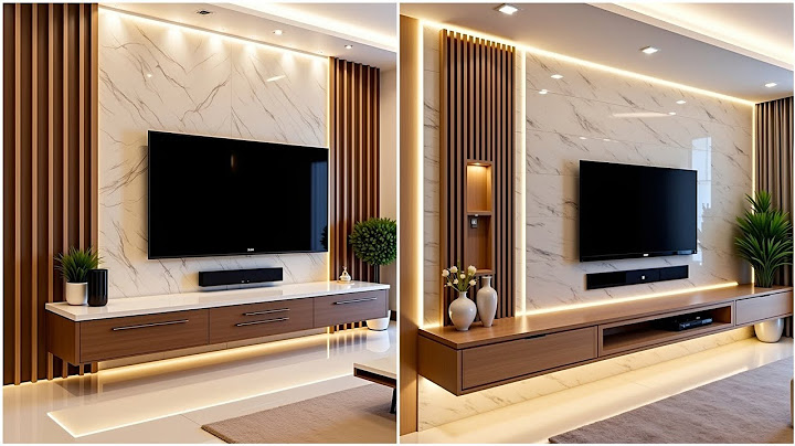 Top 100 Modern TV Wall Design Ideas | Floating TV Cabinets & Living Room Decor Trends 2025