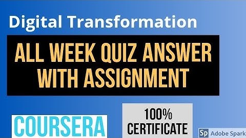 Digital Transformation quiz answers with all assignment solution || Digital transformation solution