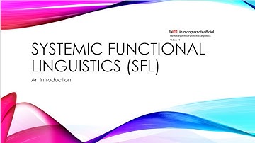 1. Introduction to Systemic Functional Linguistics
