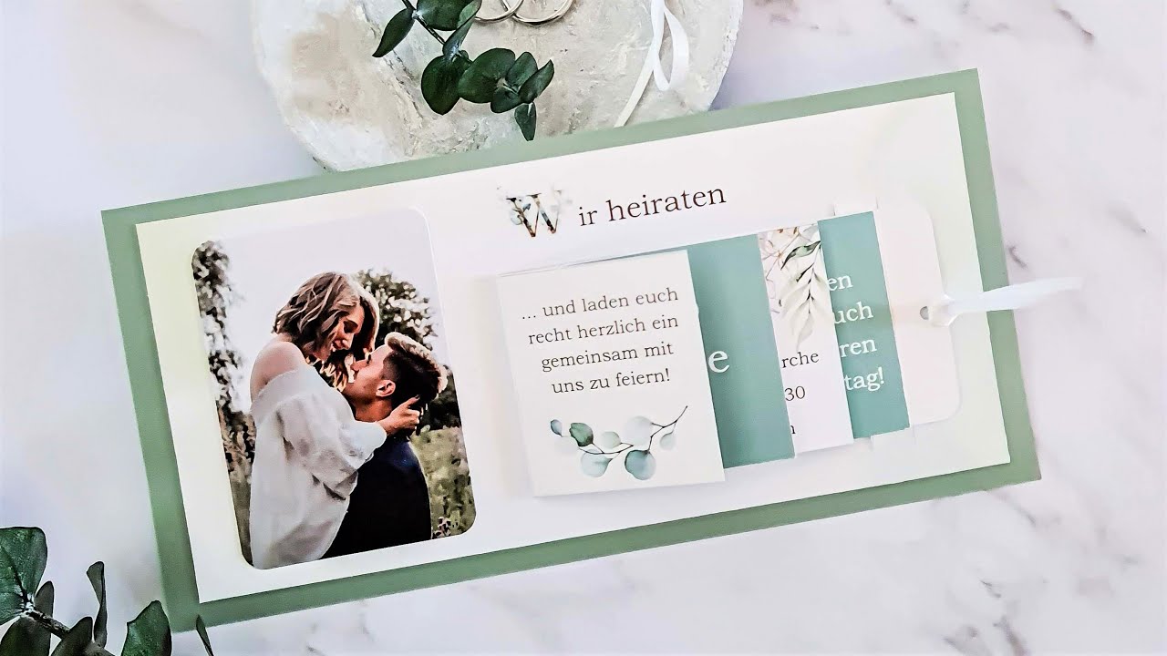 DIY Hochzeitseinladung zum Selbermachen - Schritt-für-Schritt Bastelanleitung für deine Hochzeit
