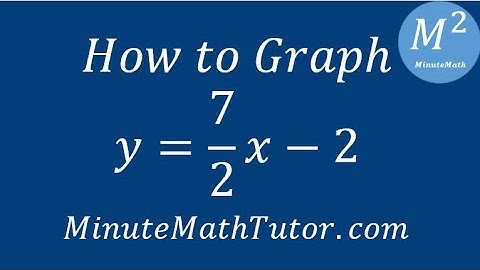 How to Graph y=(7/2)x-2