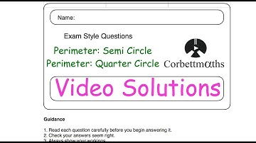 Perimeter of a Semi Circle Answers - Corbettmaths