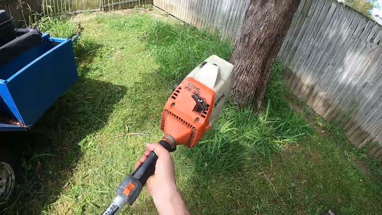 Stihl FS36 Cutting Grass GoPro Hero8 HD