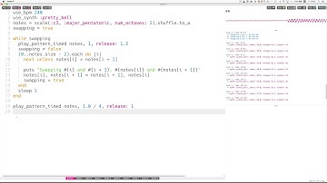Bubble Sort with Sonic Pi