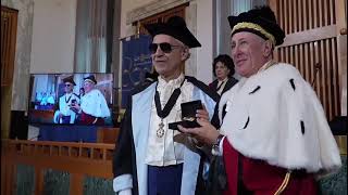 ANDREA BOCELLI riceve la Laurea magistrale Honoris causa all’Università di Napoli Federico II