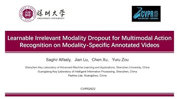 Learnable Irrelevant Modality Dropout for Multimodal Action Recognition on Modality | CVPR 2022