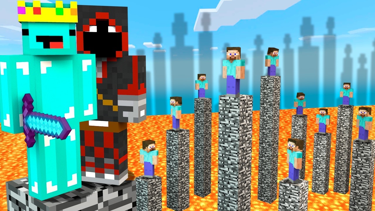 Minecraft But, Lava Rises Every 20 Seconds with BadBoyHalo...