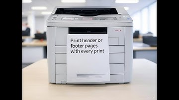 How to print a header or footer page before every print automatically