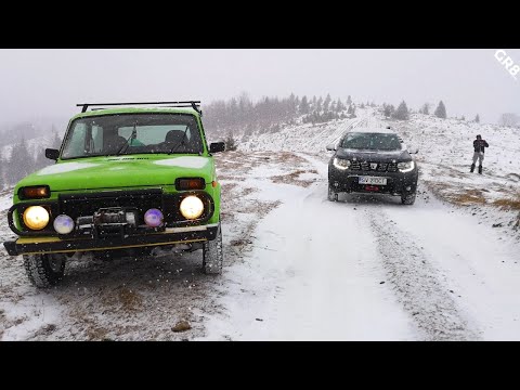Lada Niva & Duster 4x4 Heavy Snowfall Offroad | Сильный снегопад на бездорожье