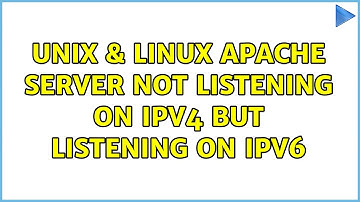 Unix & Linux: Apache server not listening on IPv4 but listening on IPv6 (2 Solutions!!)