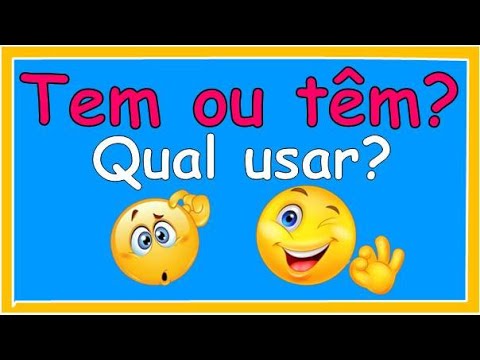 TEM ou TÊM - VEM ou VÊM: COMO USAR CORRETAMENTE? Acento diferencial -  Profa. Pamba 