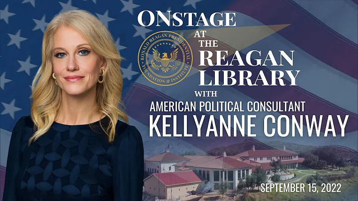 Onstage at the Reagan Library with Kellyanne Conway