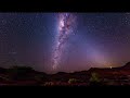 Instrumental oriental duduk music and 4K video of night starry sky.