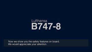 Lufthansa NEW Safety video HD 2022 | B747-8