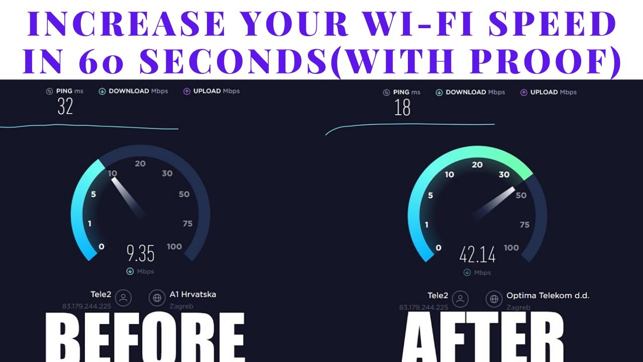 How to increase internet speed for free in 60 seconds yes only two