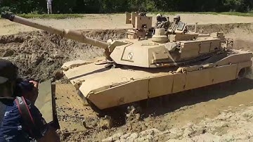M1A1 Abrams in ERDC terrain surfacing demo
